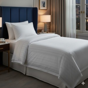 Ekonomik otel çarşafı 180x280cm tek kişilik pamuk polyester